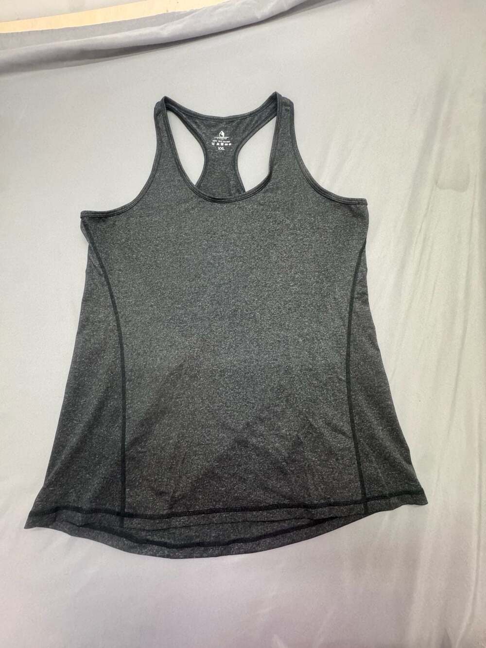 Icyzone Racerback Tank Top Size XXL Gray Athletic Workout